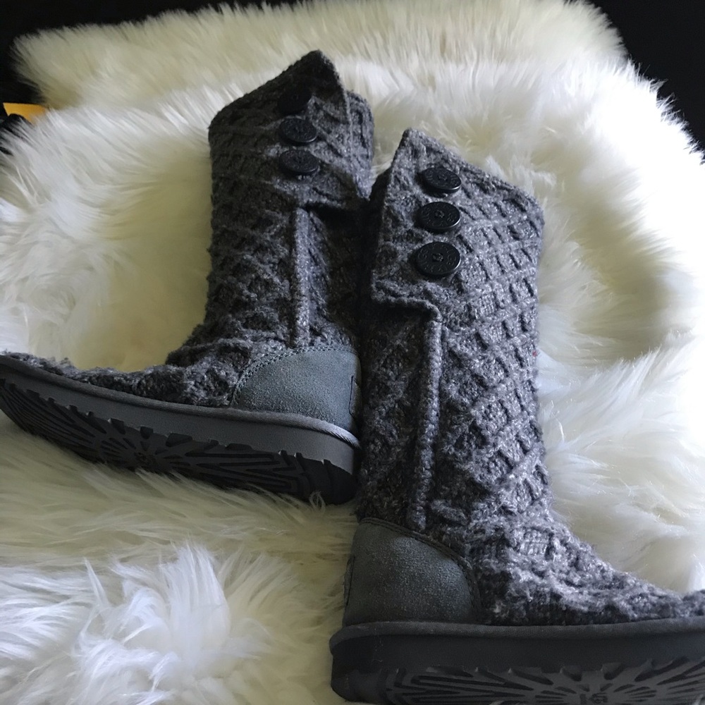 UGGS of Australia lattice cardi boots